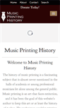 Mobile Screenshot of musicprintinghistory.org